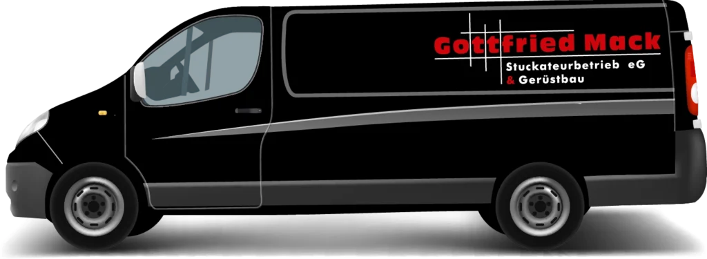 Firmenauto von Gottfried Mack Stuckateurbetrieb eG & Gerüstbau in Pliezhausen.